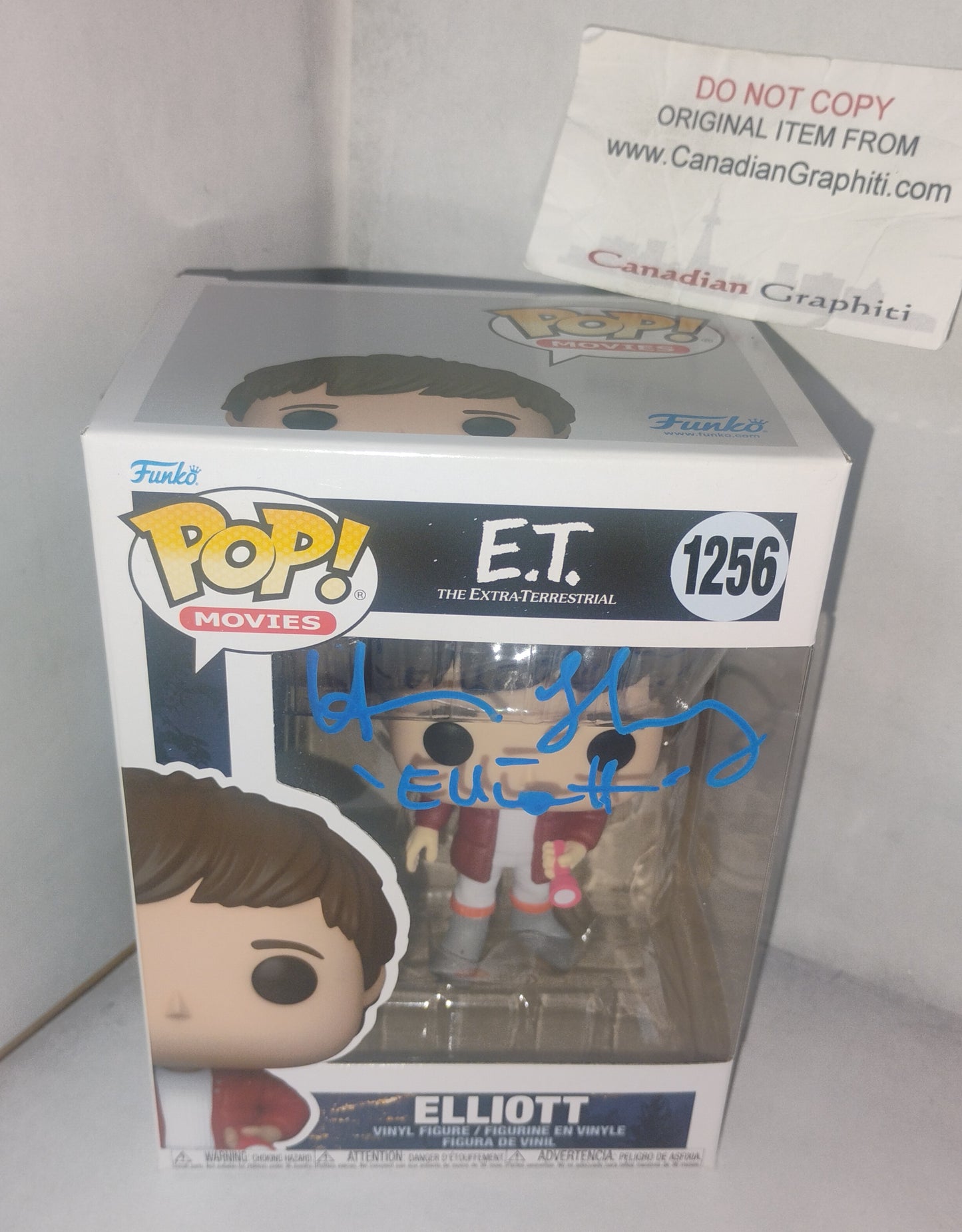Henry Thomas Hand Signed Autograph E.T. Elliott Funko Pop COA