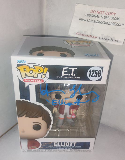 Henry Thomas Hand Signed Autograph E.T. Elliott Funko Pop COA