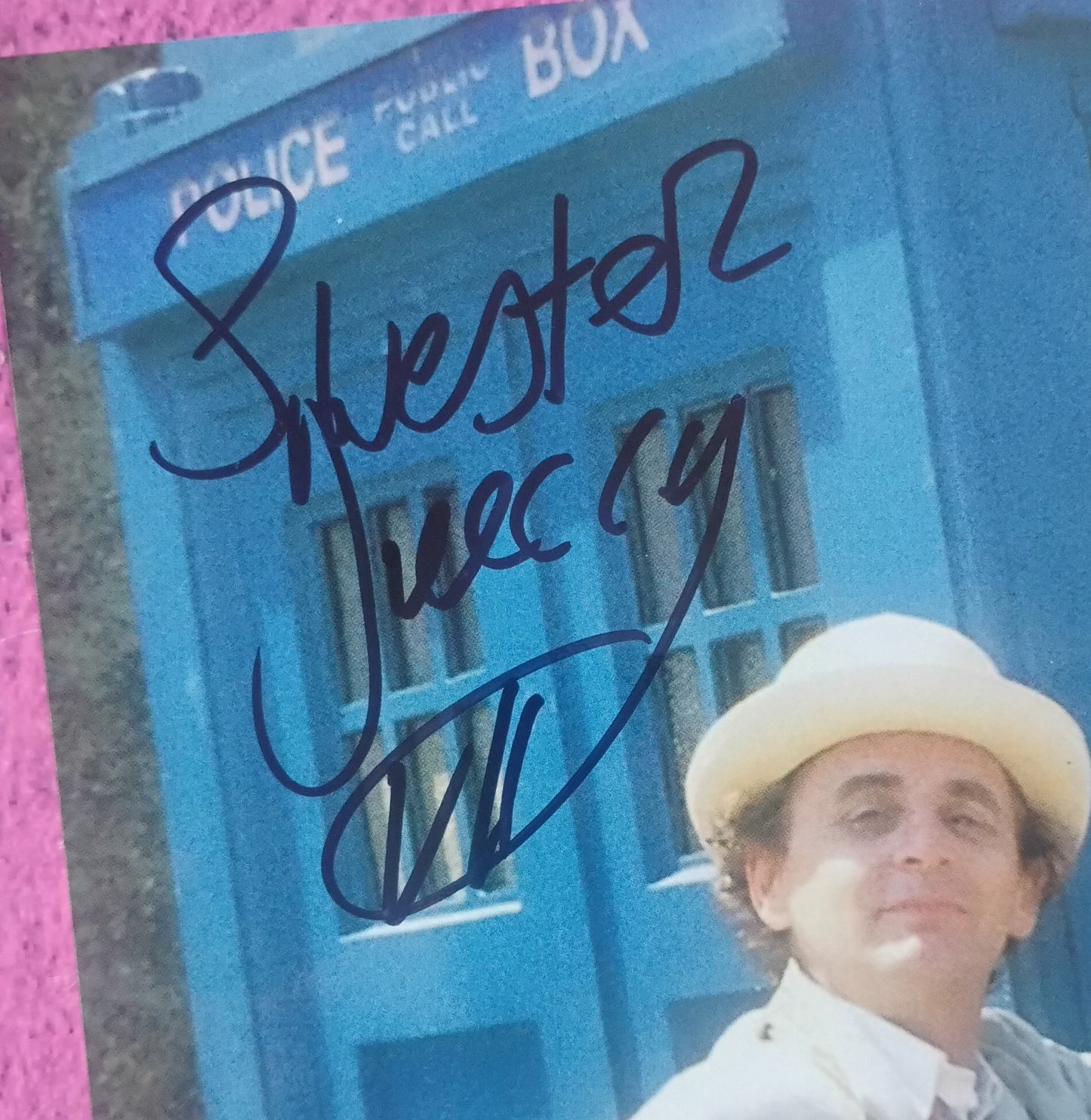 Sylvester McCoy & Sophie Aldred Hand Signed Autograph 8x10 Photo JSA COA Doctor Who