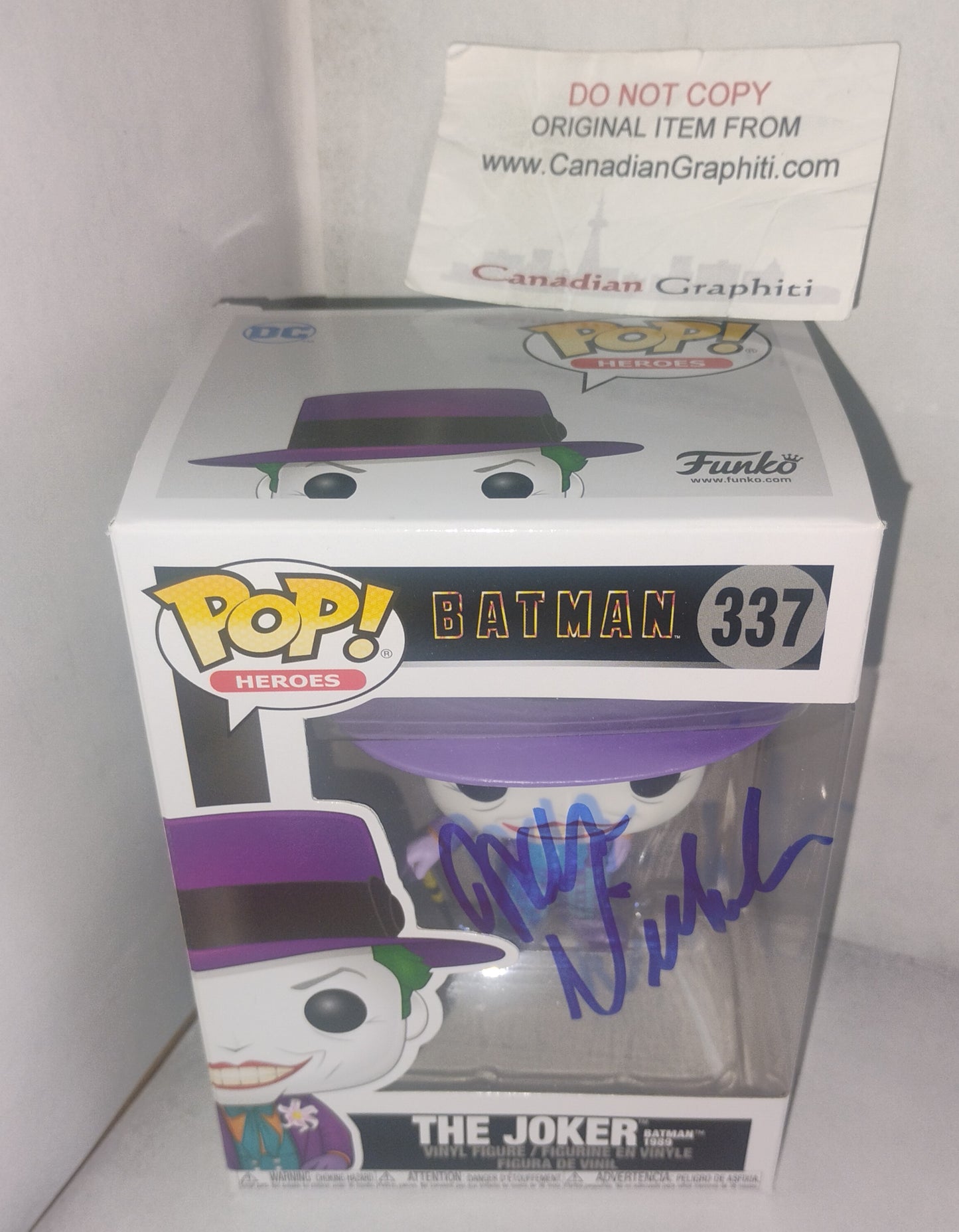 Jack Nicholson Hand Signed Autograph Joker Funko Pop COA Batman