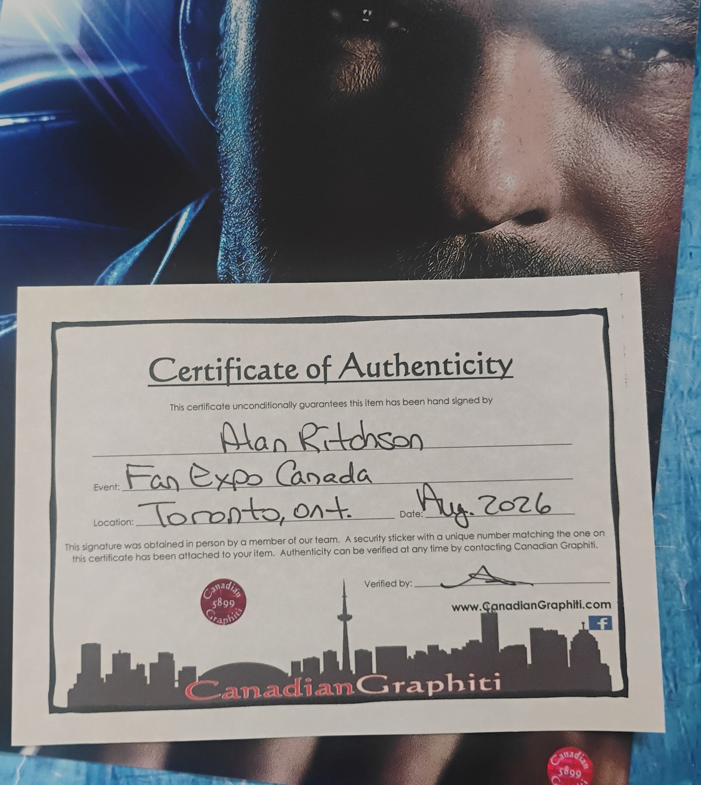 Alan Ritchson Hand Signed Autograph 8x10 Photo OPix COA Fast & The Furious