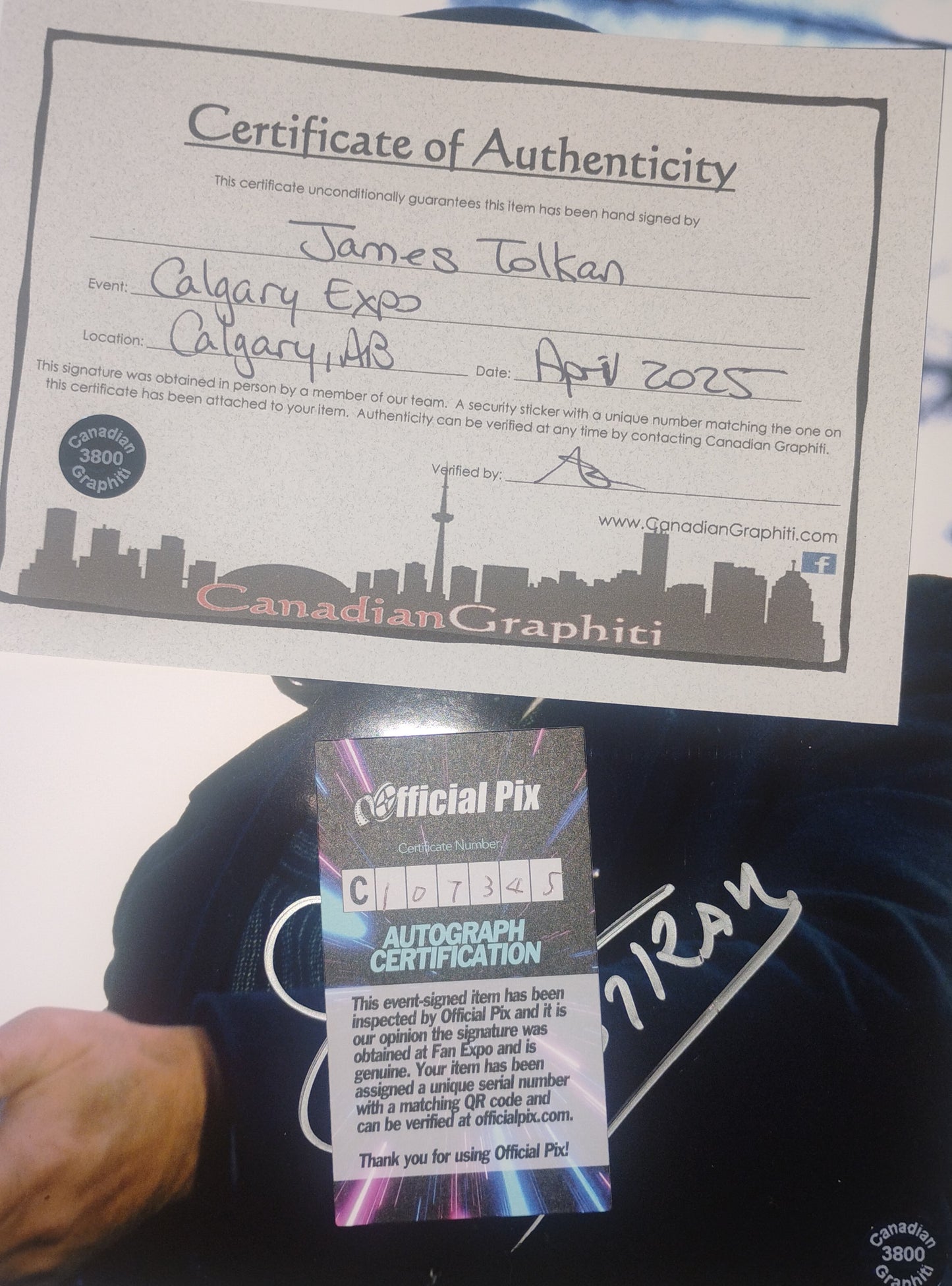 James Tolkan Hand Signed Autograph 8x10 Photo OPix COA Back To The Future