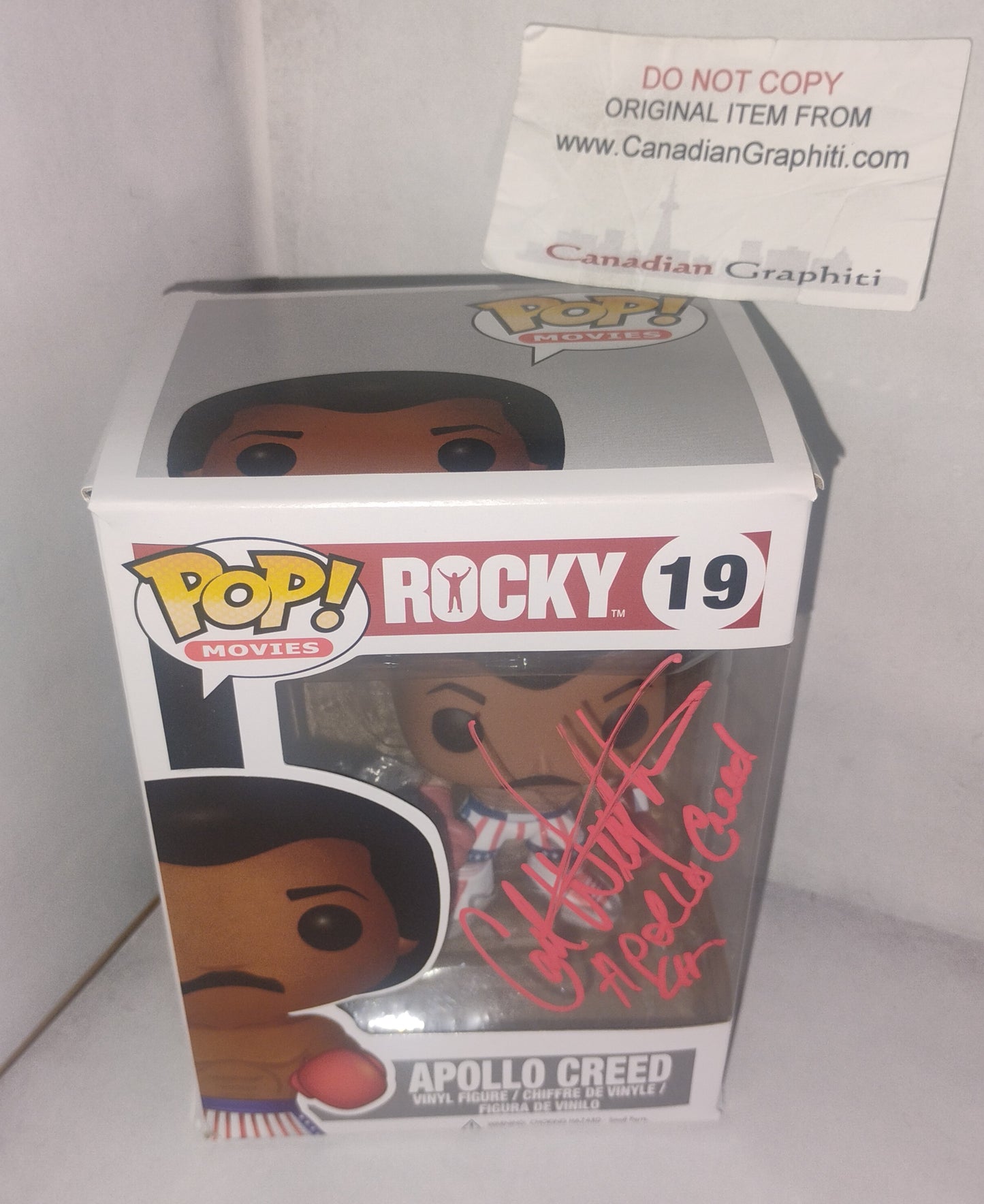 Carl Weathers Hand Signed Autograph Apollo Creed Funko Pop COA