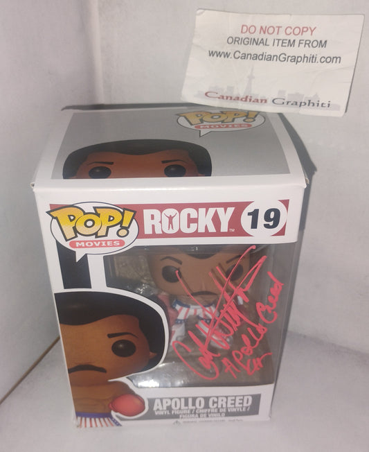 Carl Weathers Hand Signed Autograph Apollo Creed Funko Pop COA