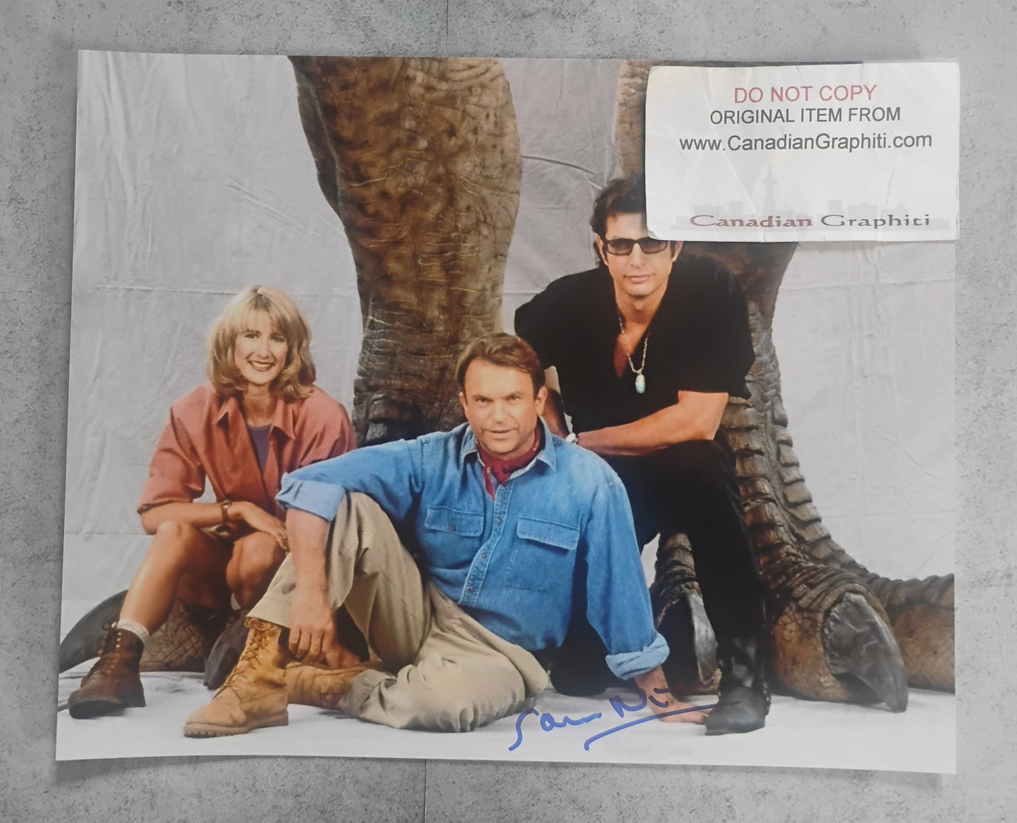 Sam Neill Hand Signed Autograph 8x10 Photo BAS COA Jurassic Park
