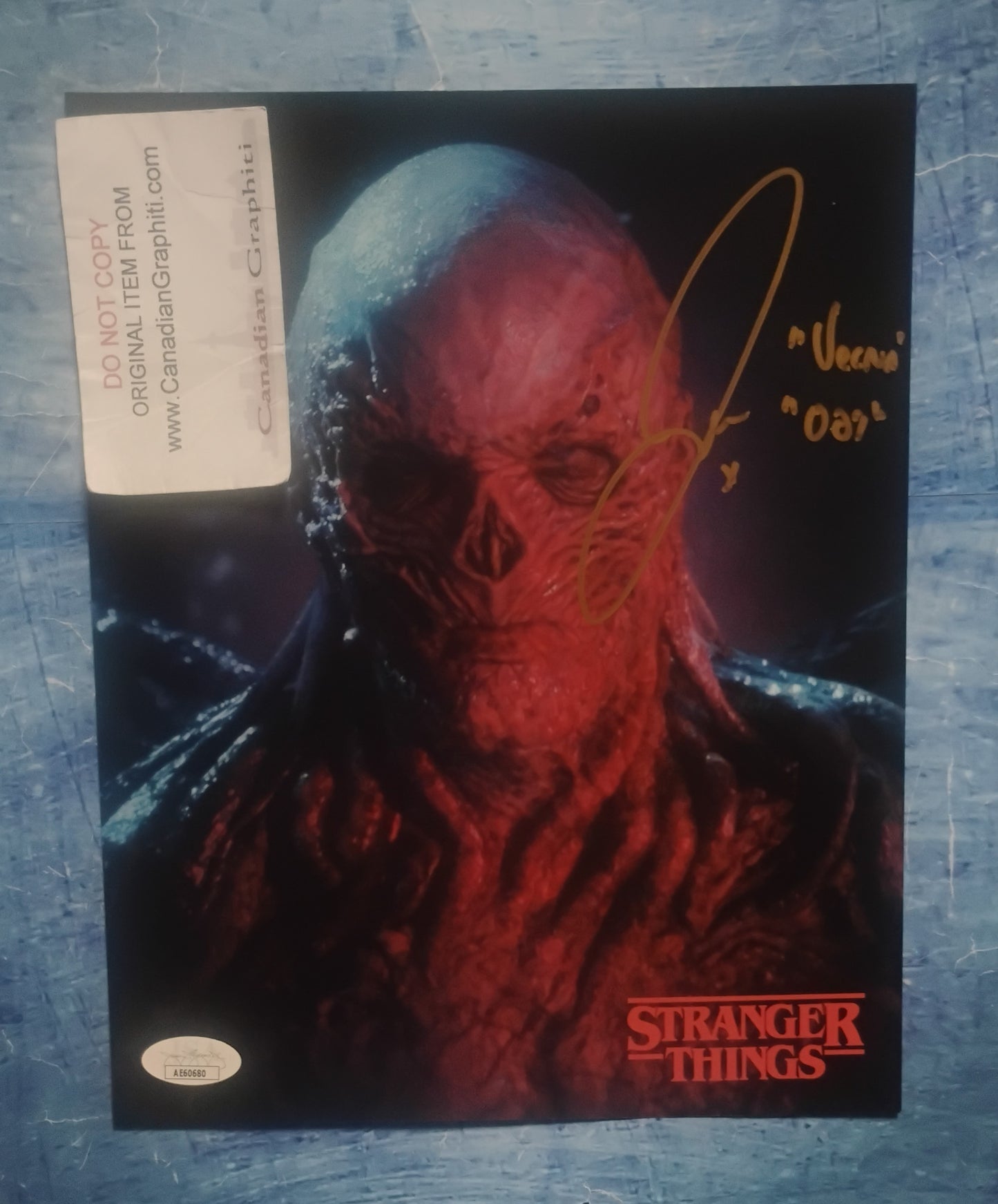 Jamie Campbell Bower Hand Signed Autograph 8x10 Photo JSA COA Stranger Things