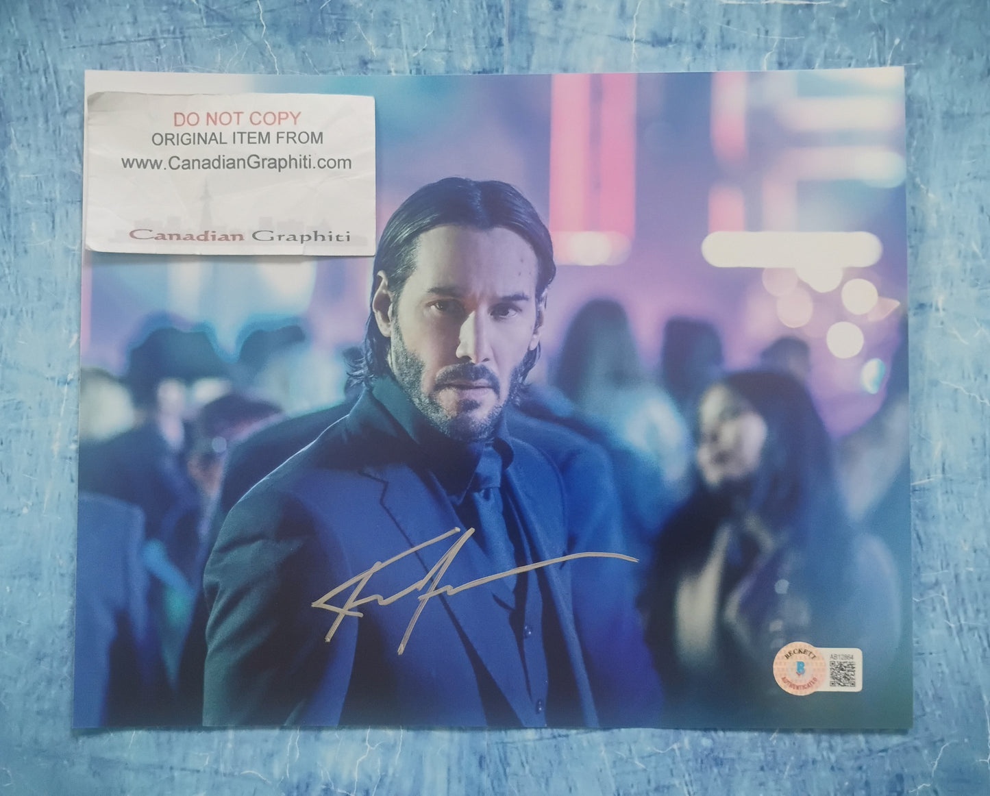 Keanu Reeves Hand Signed Autograph 8x10 Photo BAS COA John Wick