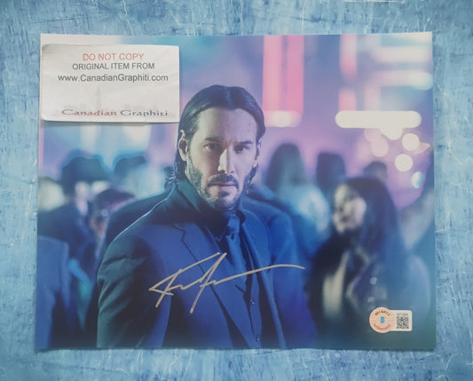 Keanu Reeves Hand Signed Autograph 8x10 Photo BAS COA John Wick