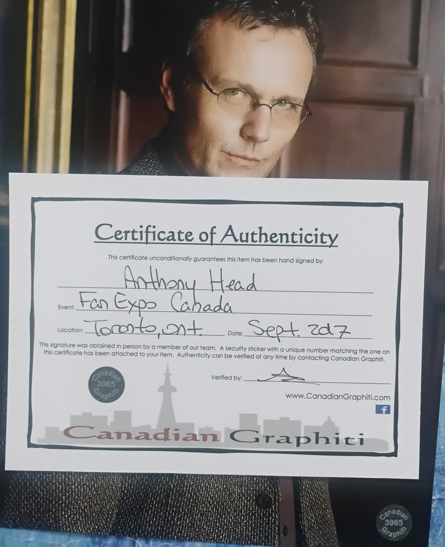 Anthony Head Hand Signed Autograph 8x10 Photo COA Buffy The Vampire Slayer