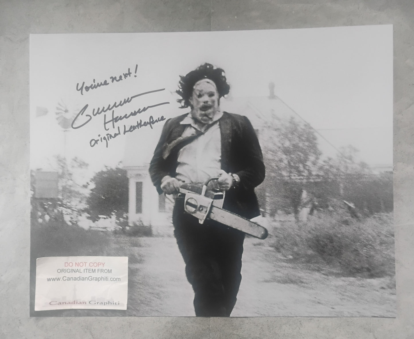 Gunnar Hansen Hand Signed Autograph 11x14 Photo COA Texas Chainsaw Massacre