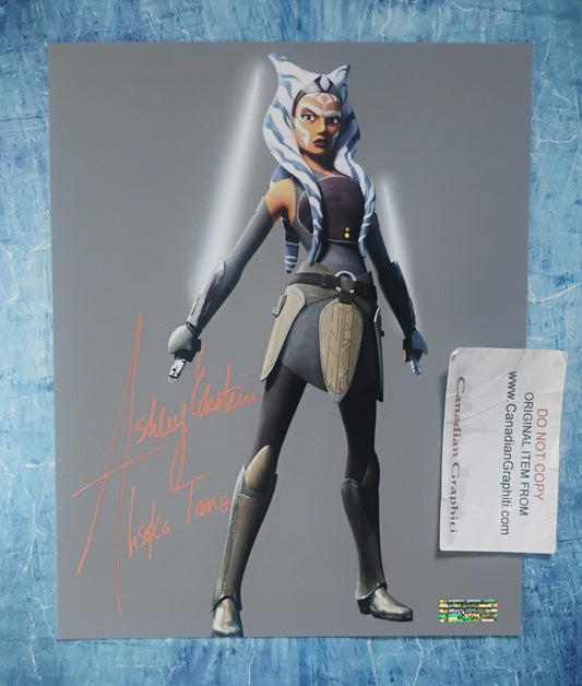 Ashley Eckstein Hand Signed Autograph 8x10 Photo COA Star Wars Clone Wars