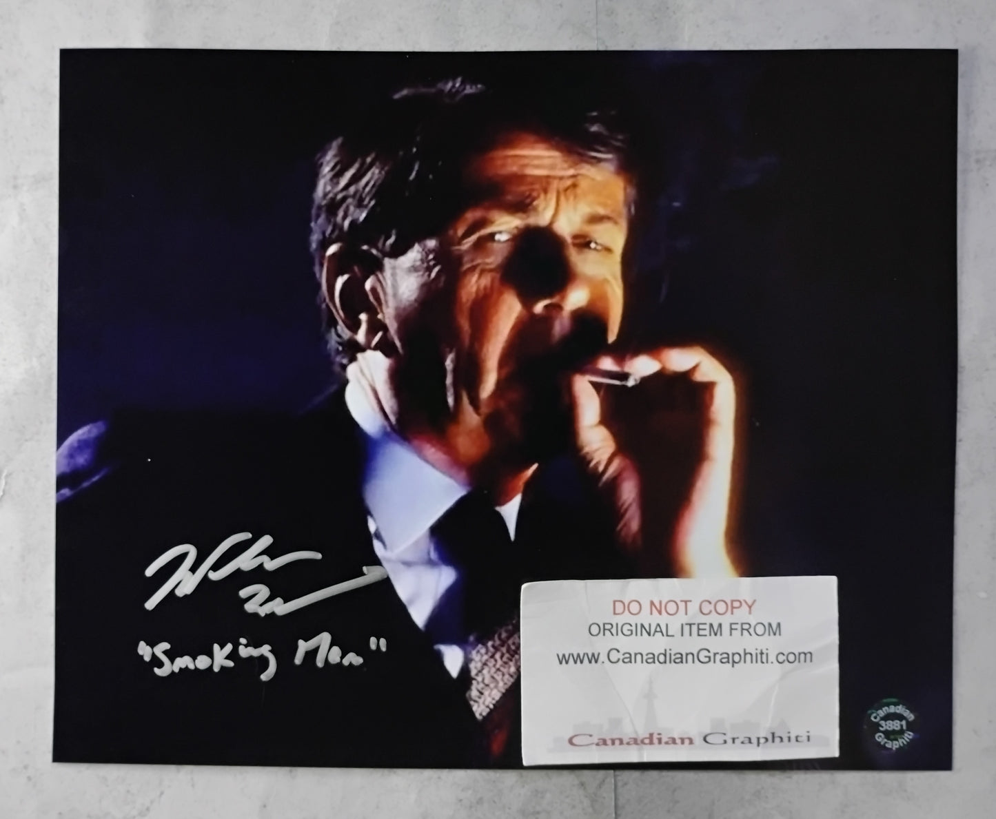 William B Davis Hand Signed Autograph 8x10 Photo COA X-Files