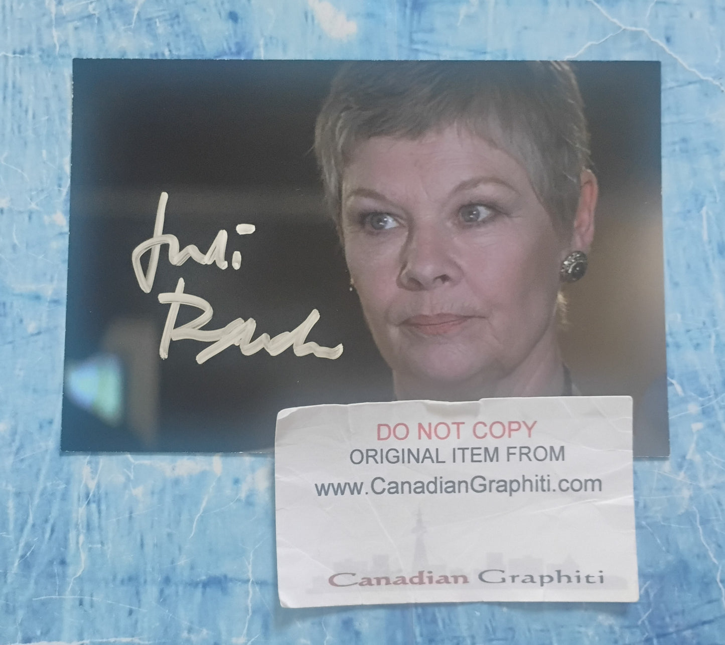 Judi Dench Hand Signed Autograph Photo COA