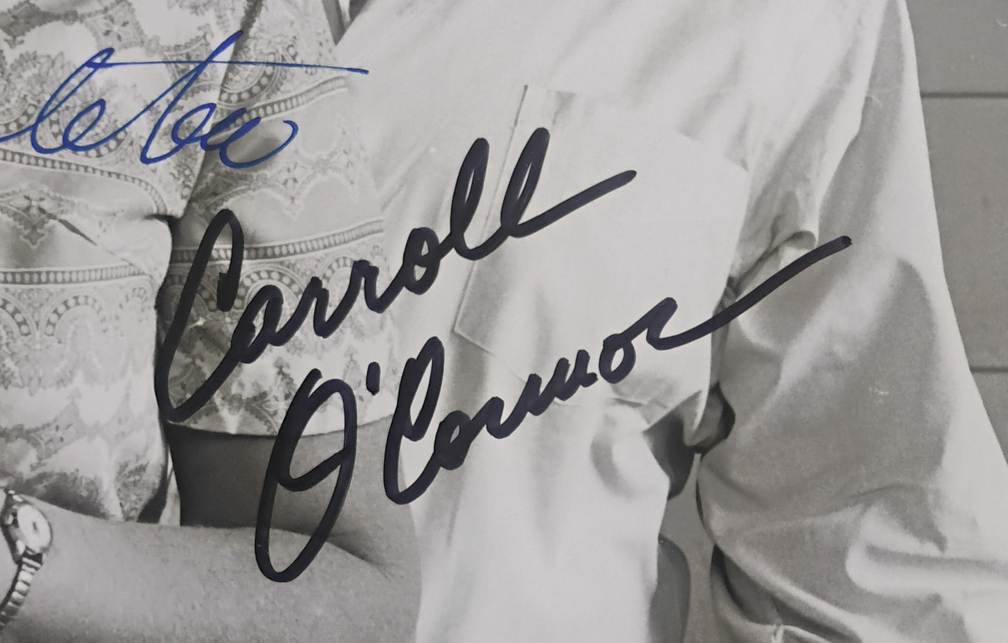 Carroll O'Connor & Jean Stapleton Hand Signed Autograph 8x10 Photo COA