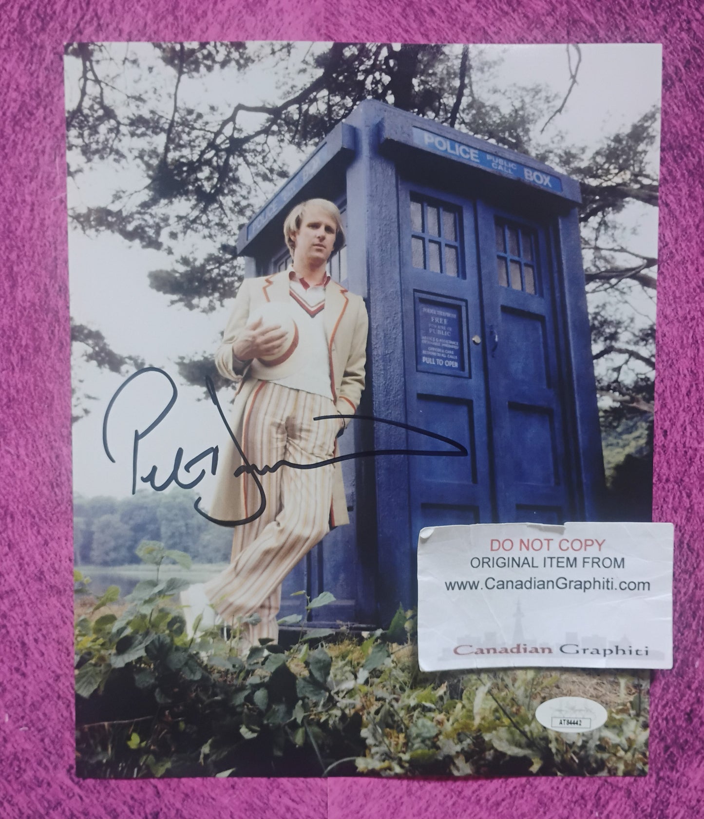 Peter Davison Hand Signed Autograph 8x10 Photo JSA COA Doctor Who