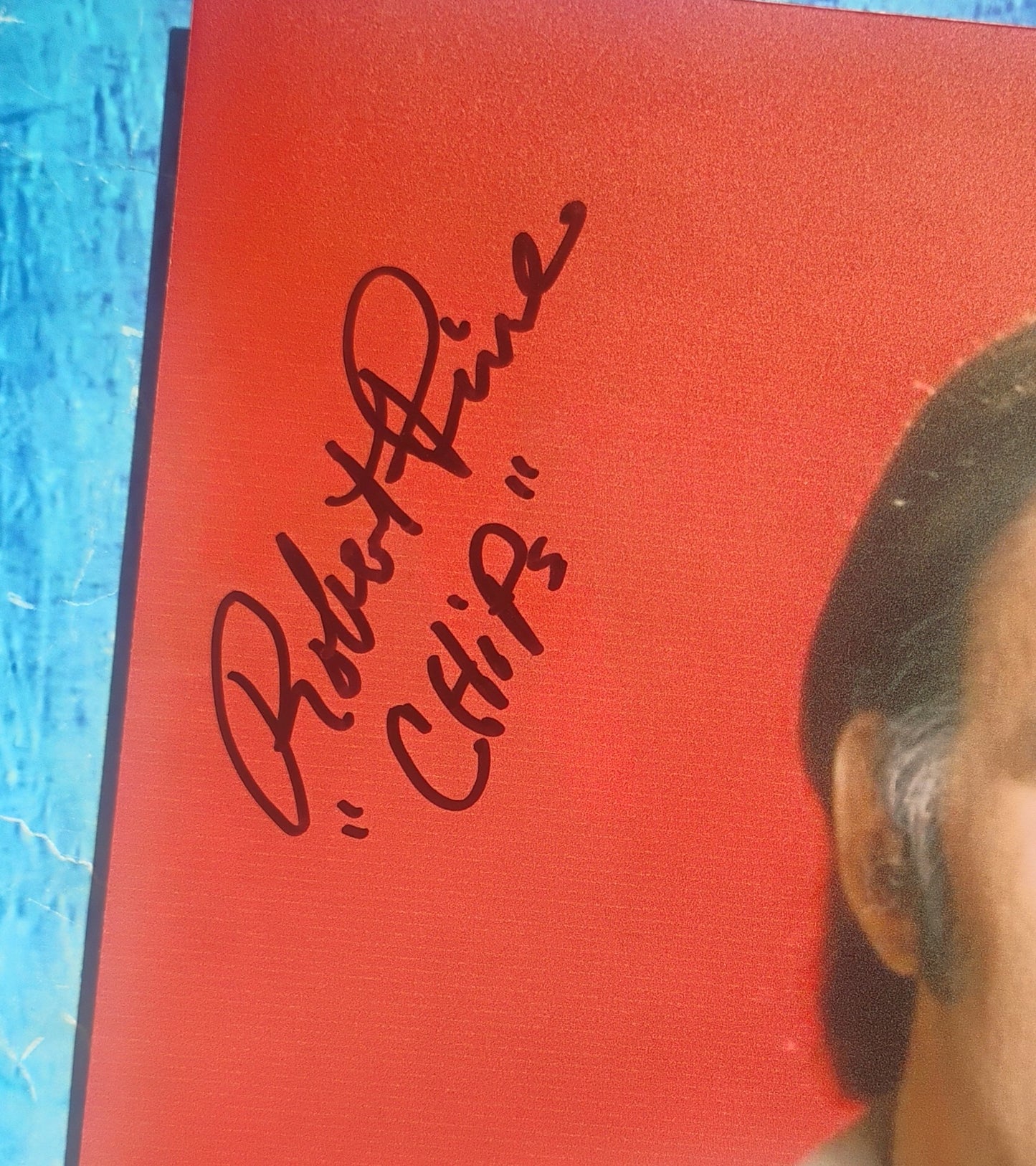 Robert Pine Hand Signed Autograph 8x10 Photo PSA COA Chips