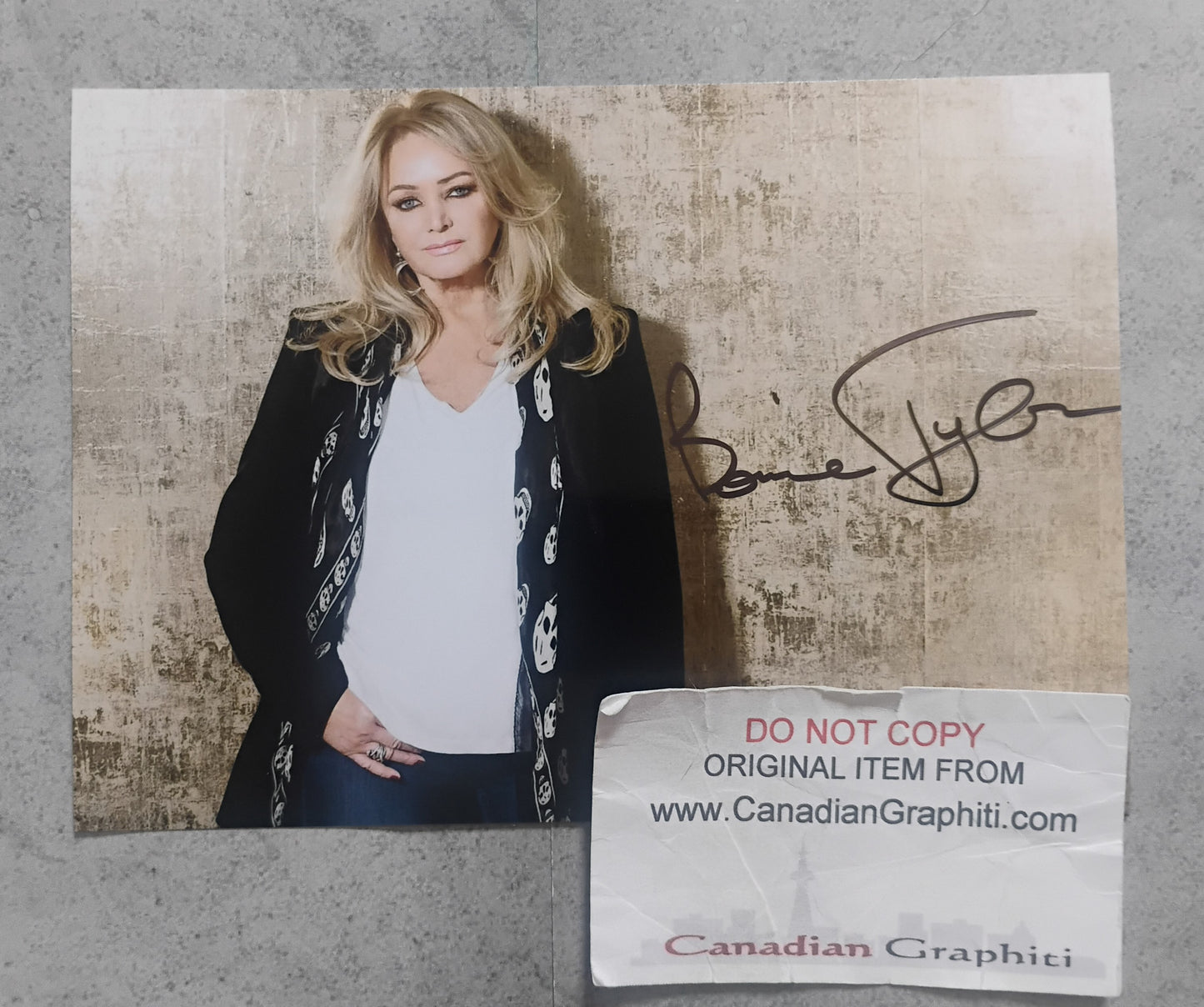 Bonnie Tyler Hand Signed Autograph Photo COA