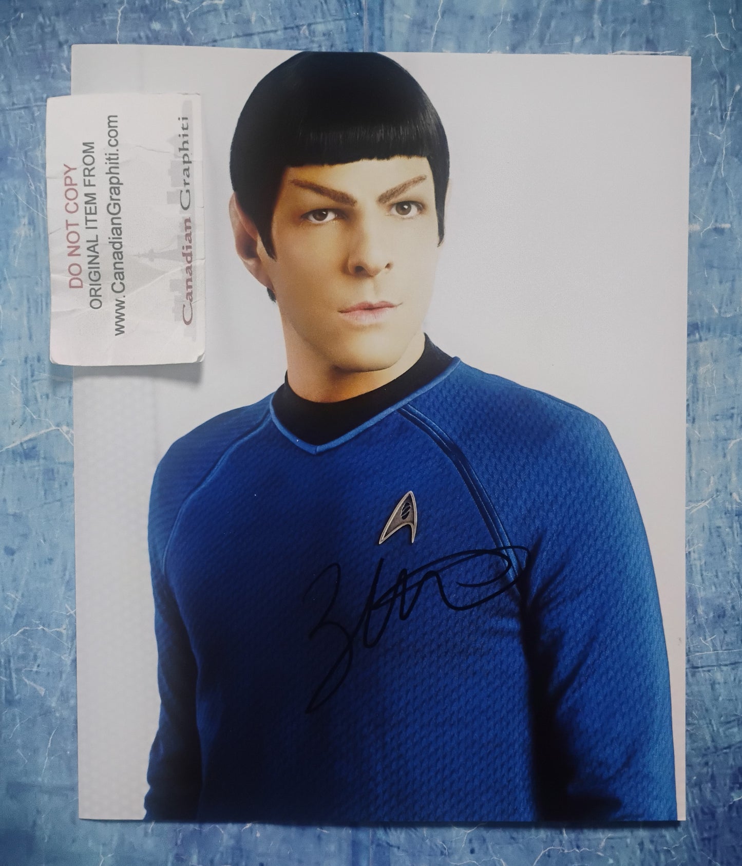 Zachary Quinto Hand Signed Autograph 8x10 Photo COA Star Trek