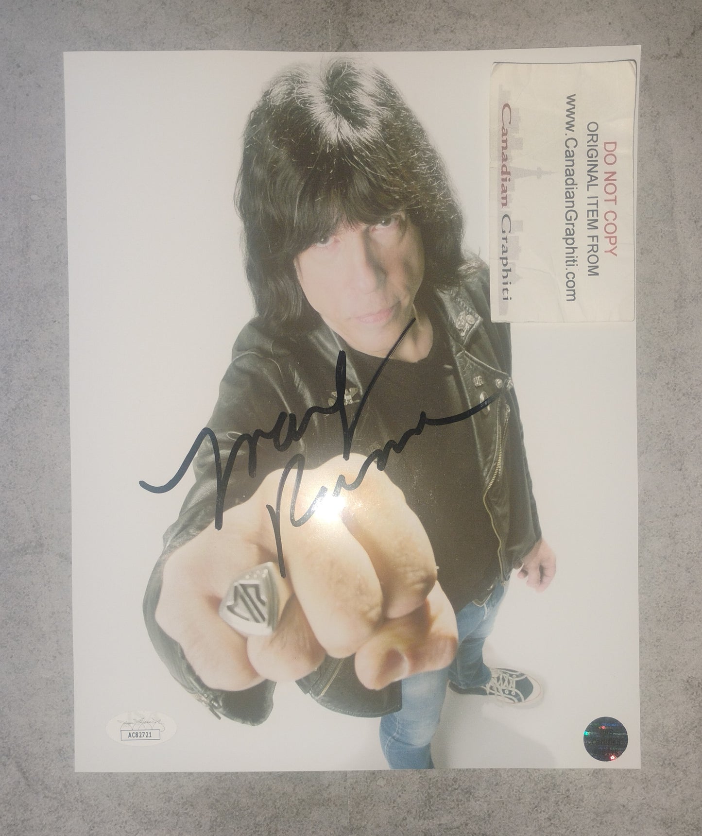 Marky Ramone Hand Signed Autograph 8x10 Photo JSA COA The Ramones