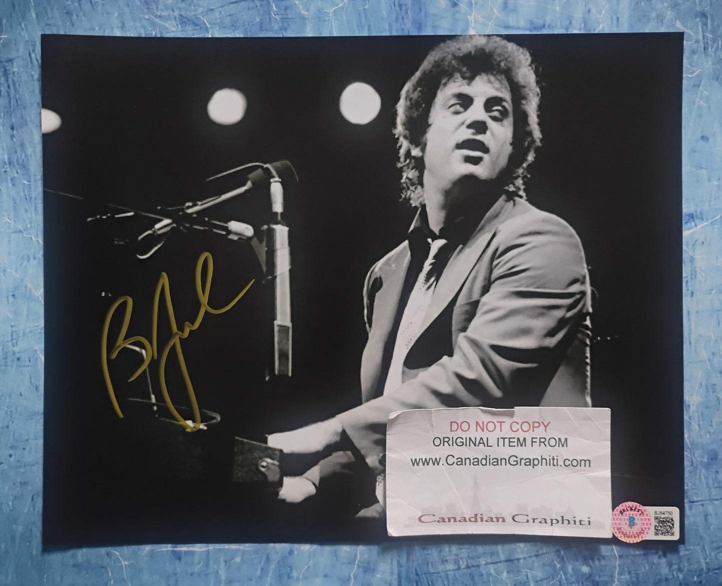 Billy Joel Hand Signed Autograph 8x10 Photo BAS COA