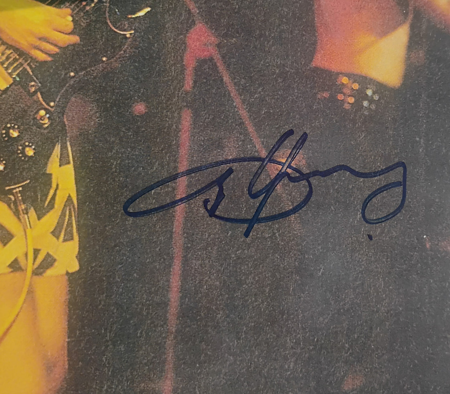 Angus Young AC/DC Hand Signed Autograph Photo JSA COA