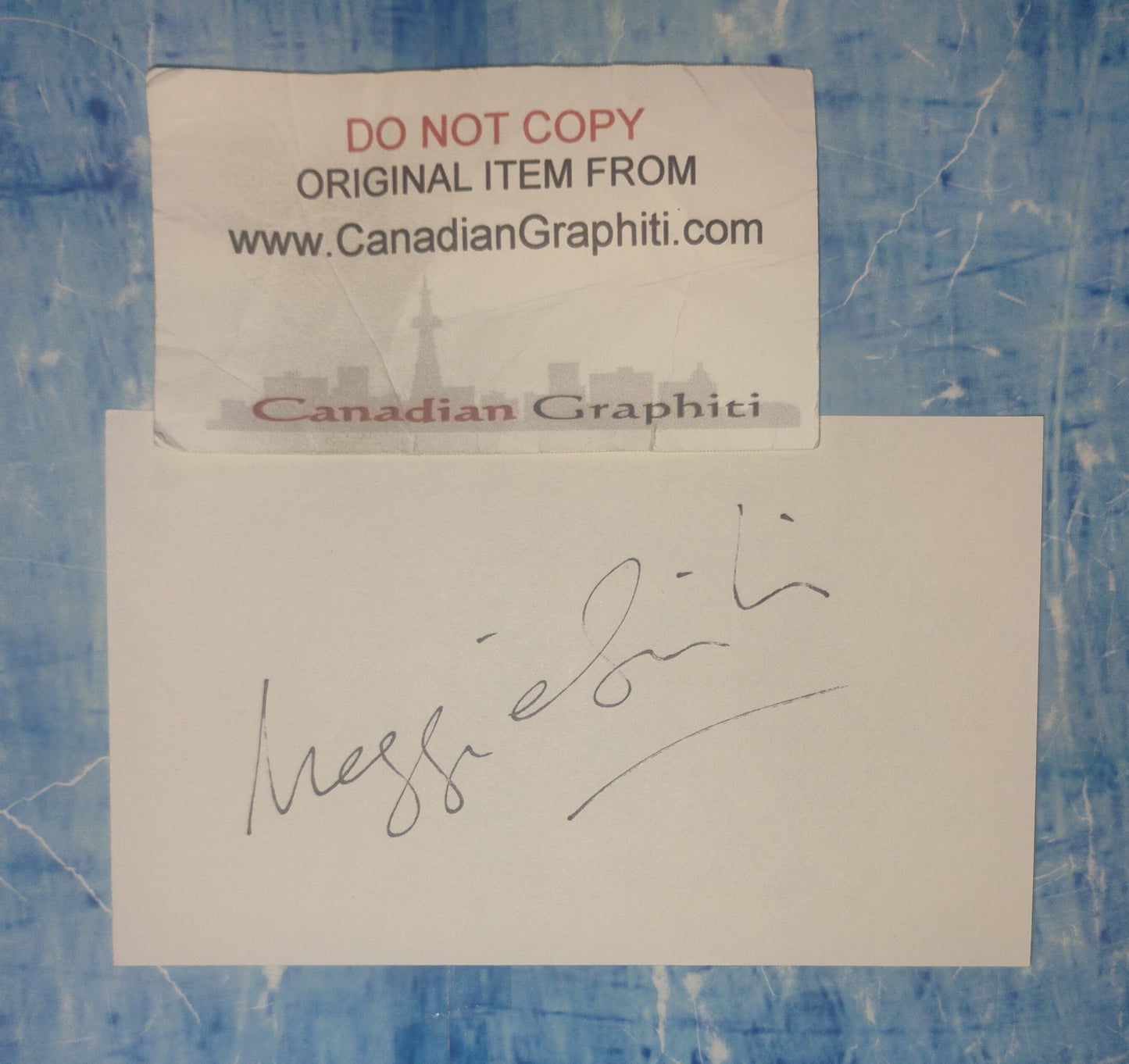 Maggie Smith Hand Signed Autograph Index Card COA