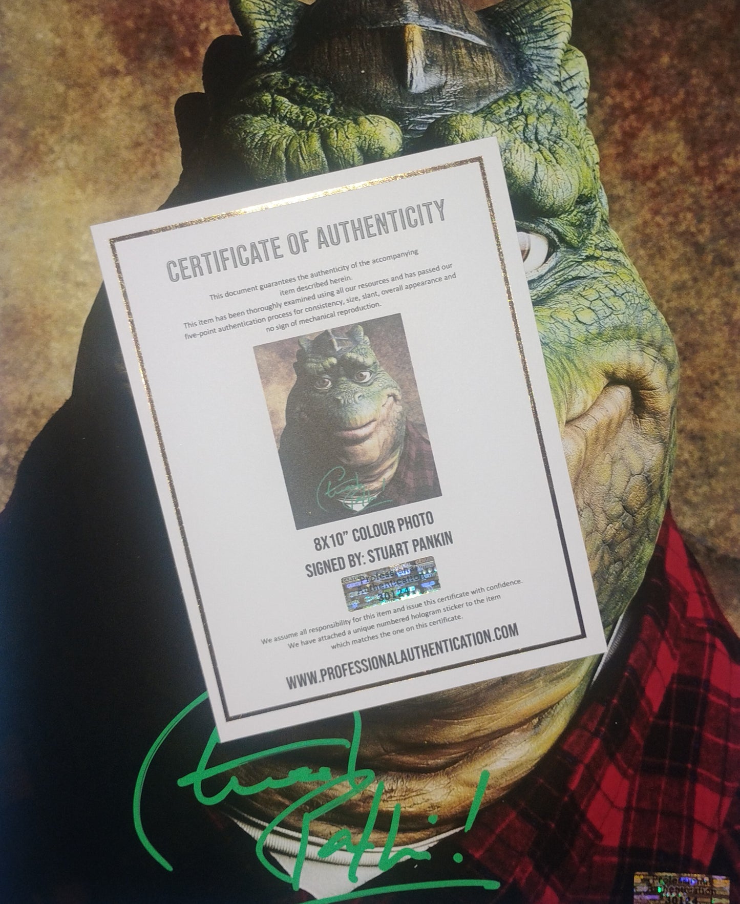 Stuart Pankin Hand Signed Autograph 8x10 Photo COA Dinosaurs
