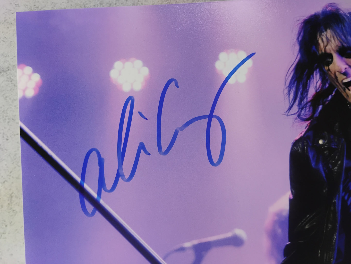 Alice Cooper Hand Signed Autograph 8x10 Photo BAS COA