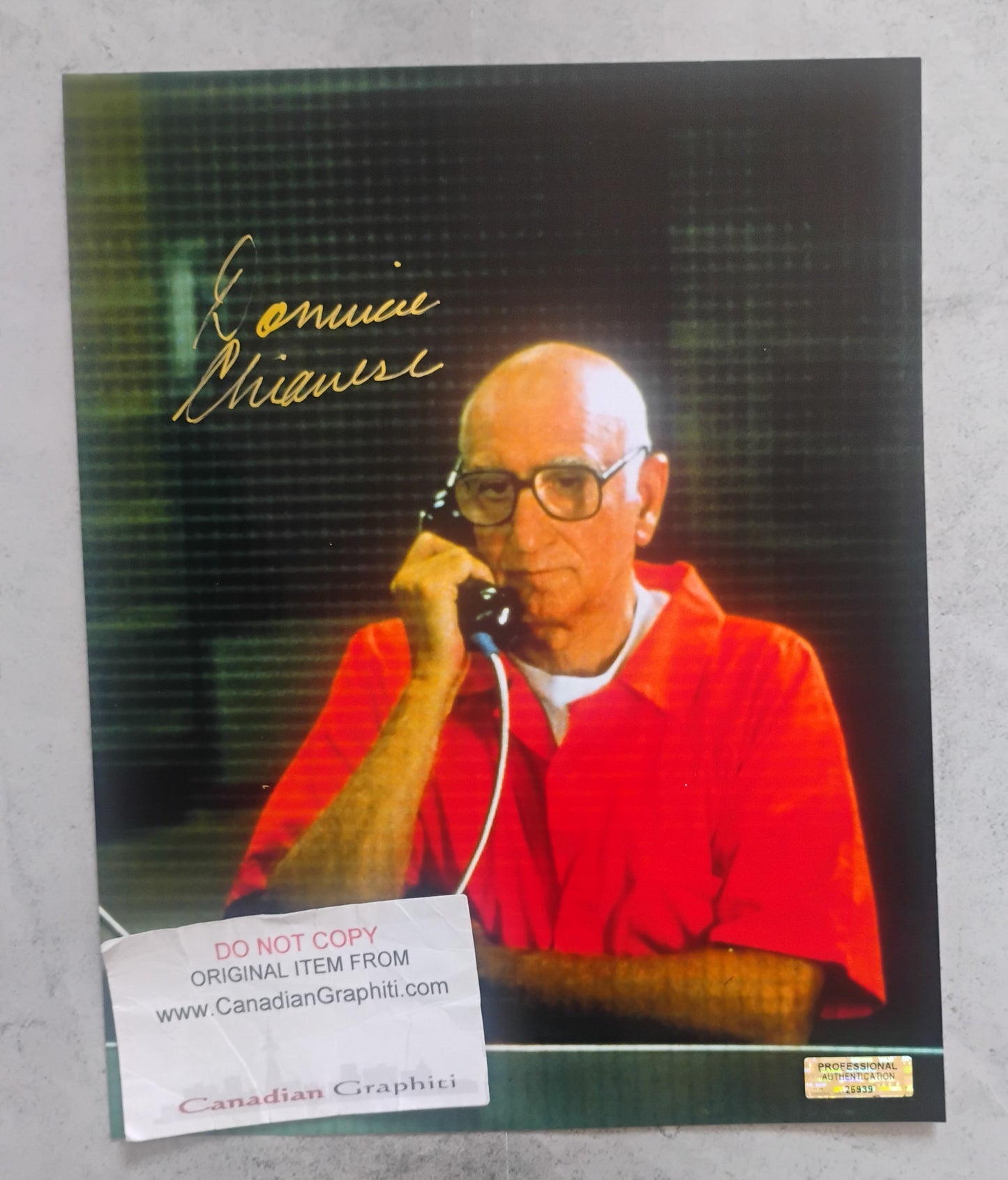 Dominic Chianese Hand Signed Autograph 8x10 Photo COA The Sopranos