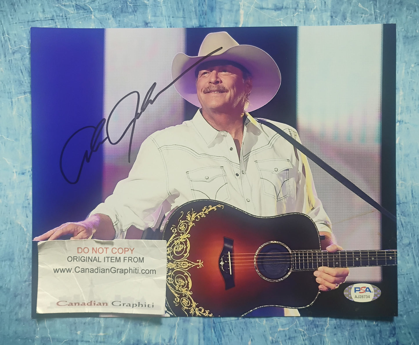 Alan Jackson Hand Signed Autograph 8x10 Photo PSA COA