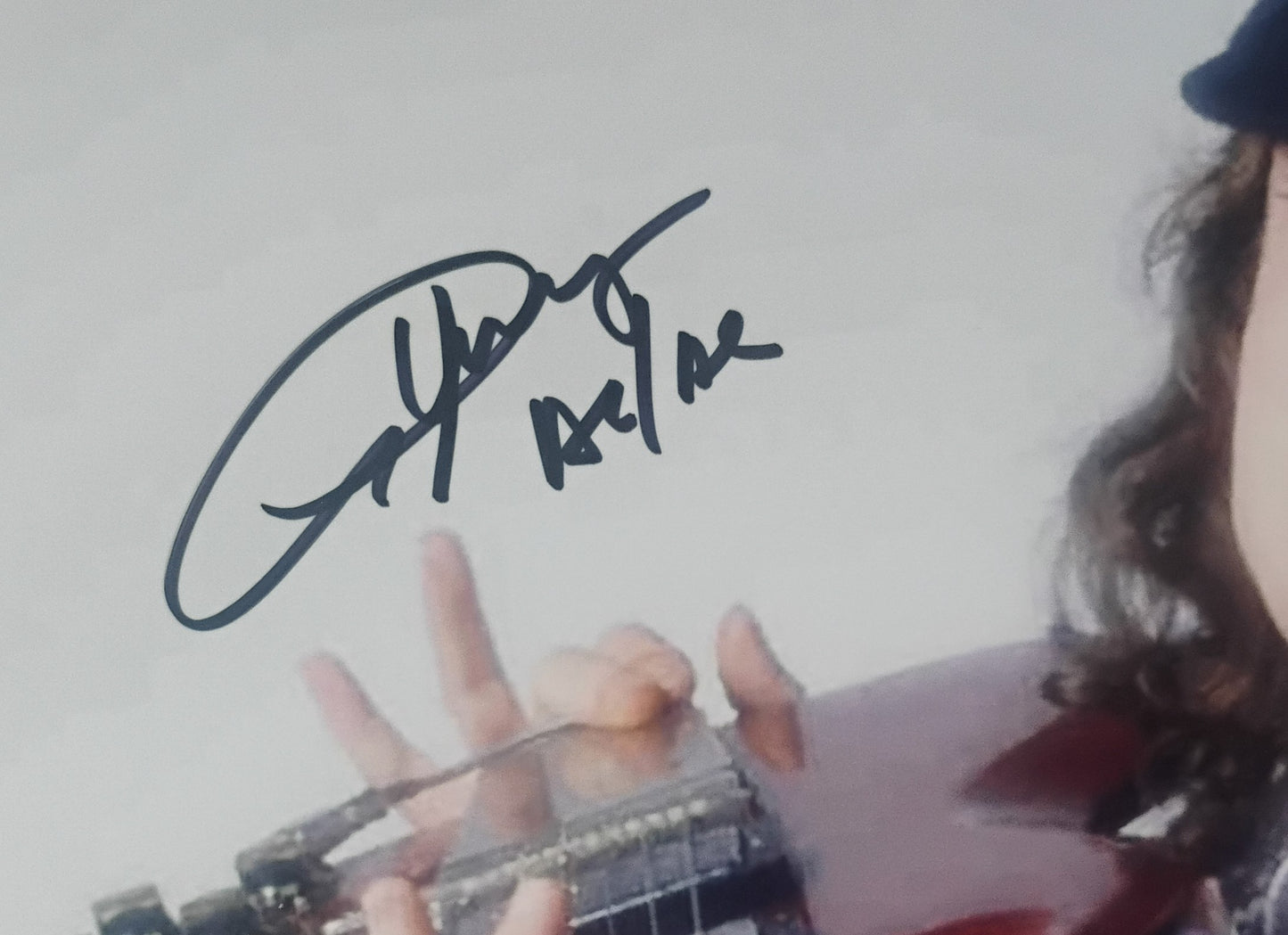 Angus Young AC/DC Hand Signed Autograph 8x10 Photo COA