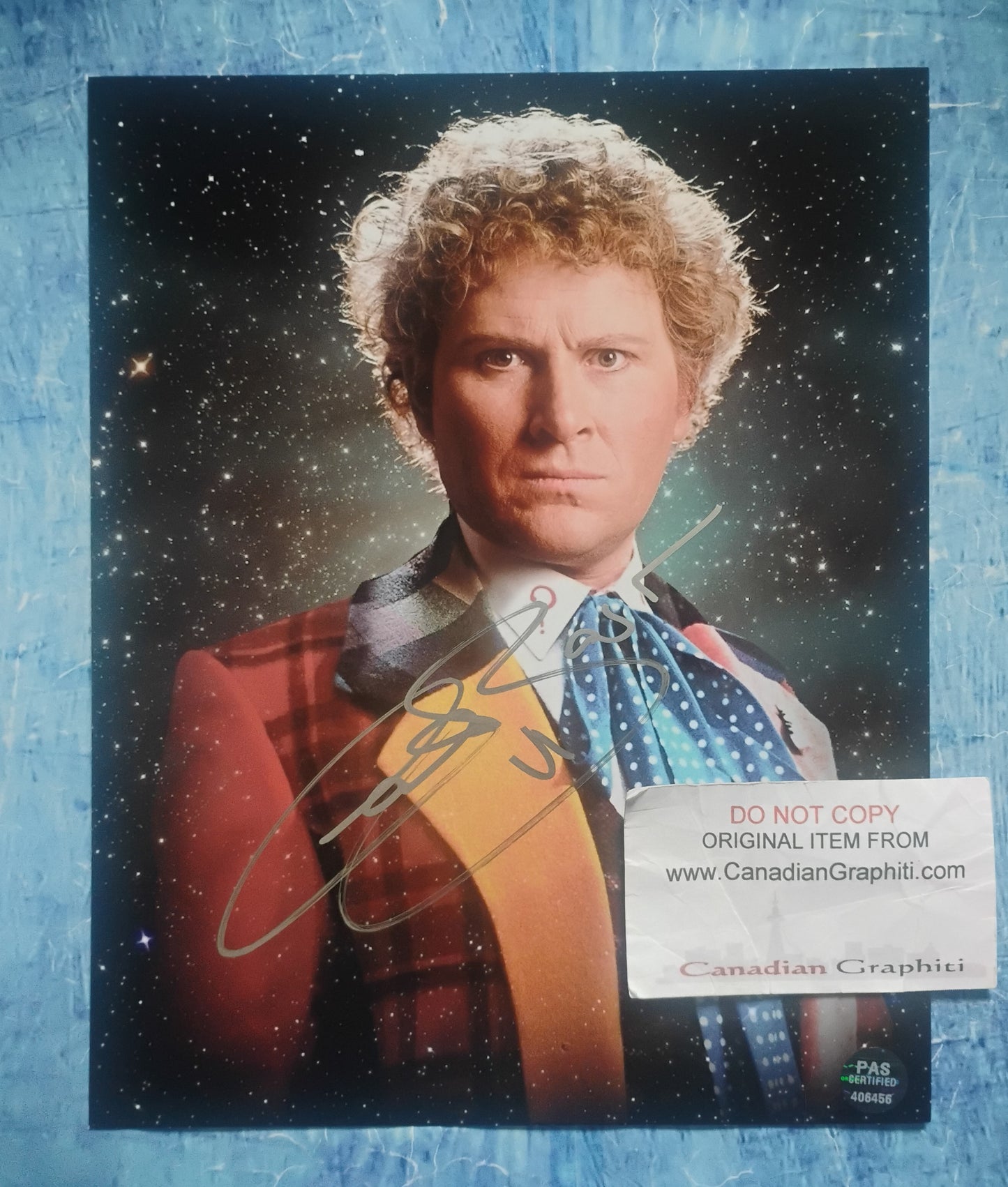 Colin Baker Hand Signed Autograph 8x10 Photo COA Doctor Who