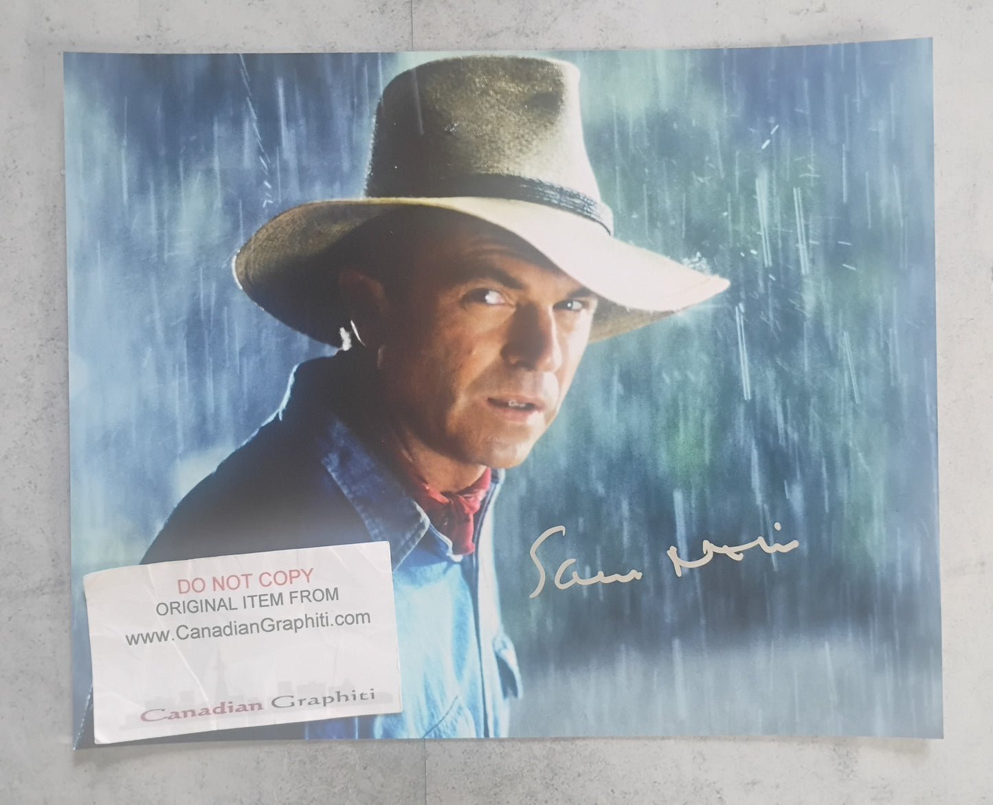 Sam Neill Hand Signed Autograph 8x10 Photo BAS COA Jurassic Park