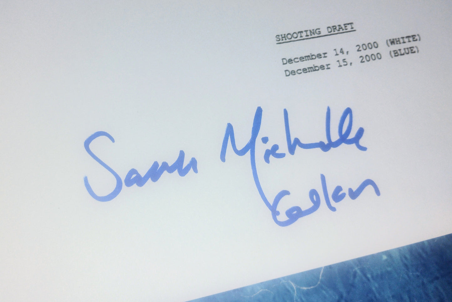 Sarah Michelle Gellar Hand Signed Autograph Buffy The Vampire Slayer Script COA