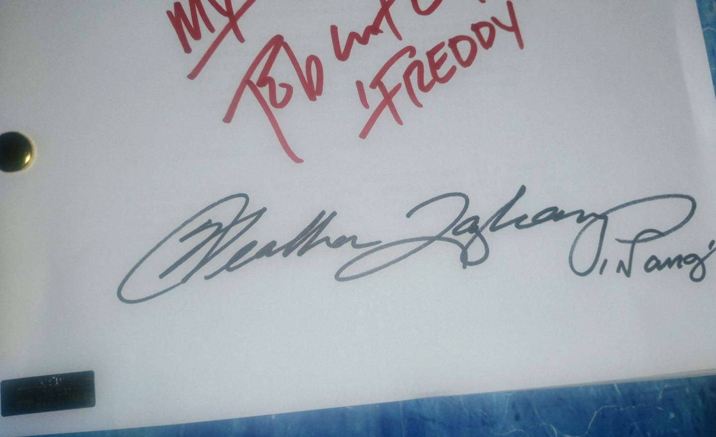 A Nightmare On Elm Street Cast Hand Signed Autograph Script COA