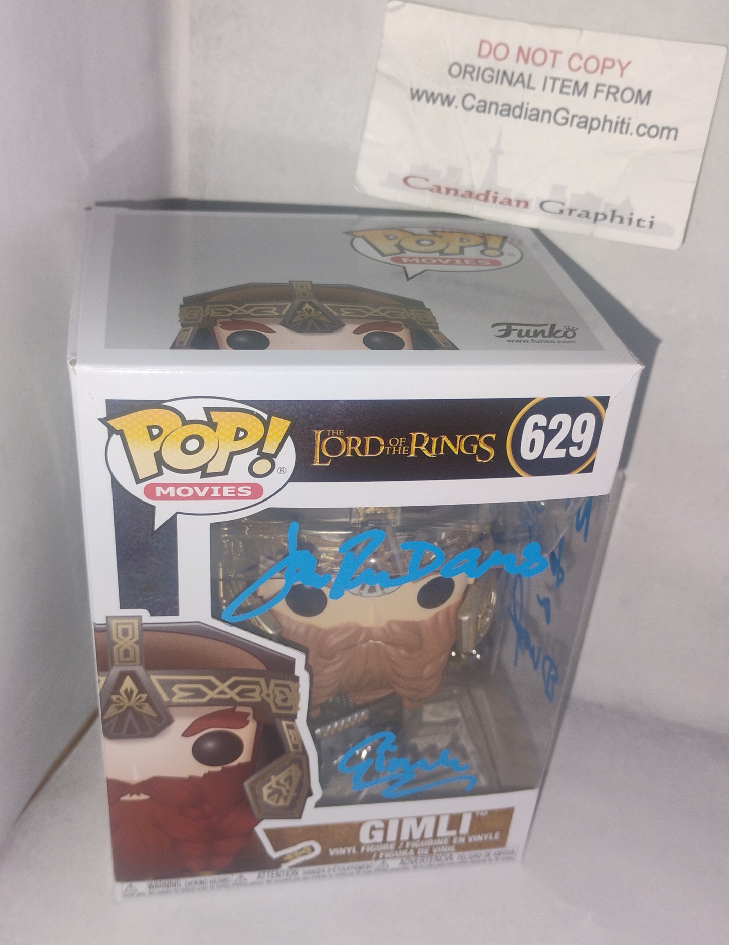 John Rhys-Davies Hand Signed Autograph Lord Of The Rings Funko Pop OPix COA