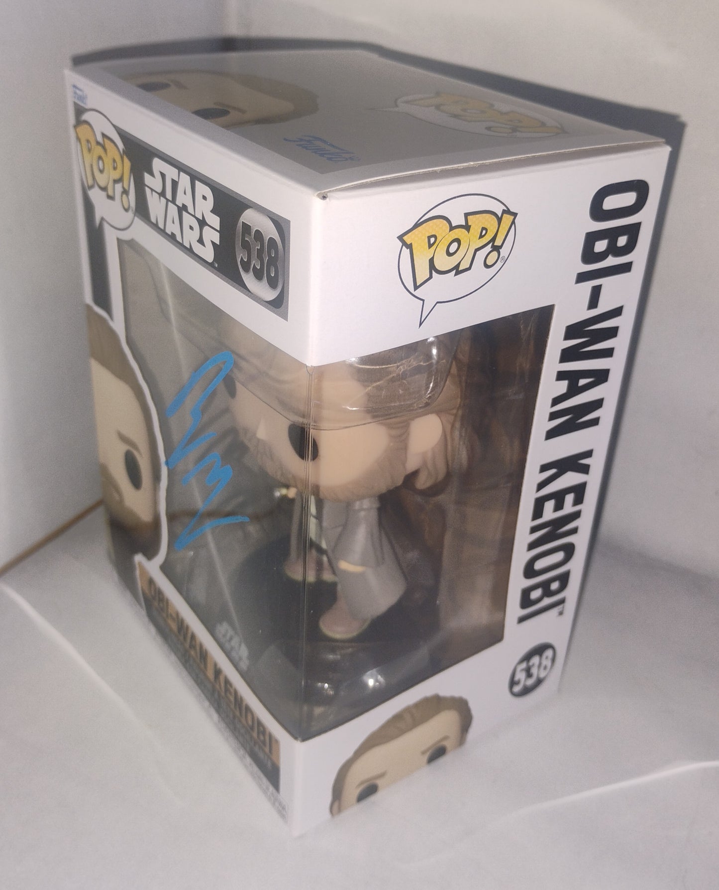 Ewan McGregor Hand Signed Autograph Obi-wan Kenobi Funko Pop COA Star Wars
