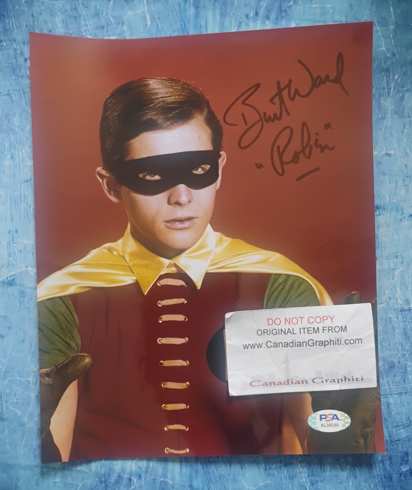 Burt Ward Hand Signed Autograph 8x10 Photo PSA COA Batman