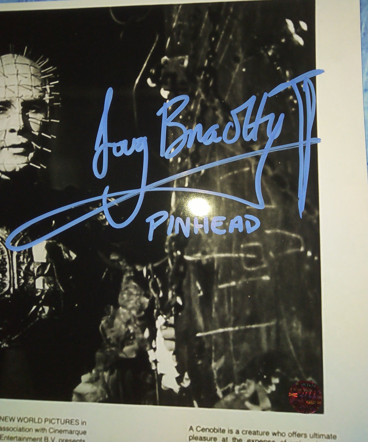 Doug Bradley Hand Signed Autograph 8x10 Photo COA Hellraiser