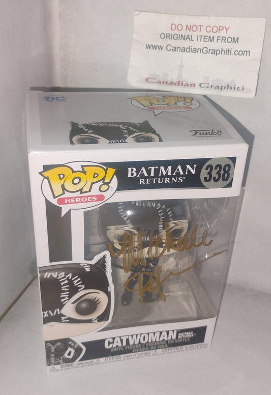 Michelle Pfeiffer Hand Signed Autograph Catwoman Funko Pop COA