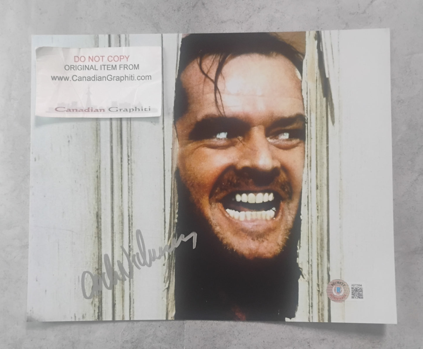 Jack Nicholson Hand Signed Autograph 8x10 Photo BAS COA The Shining