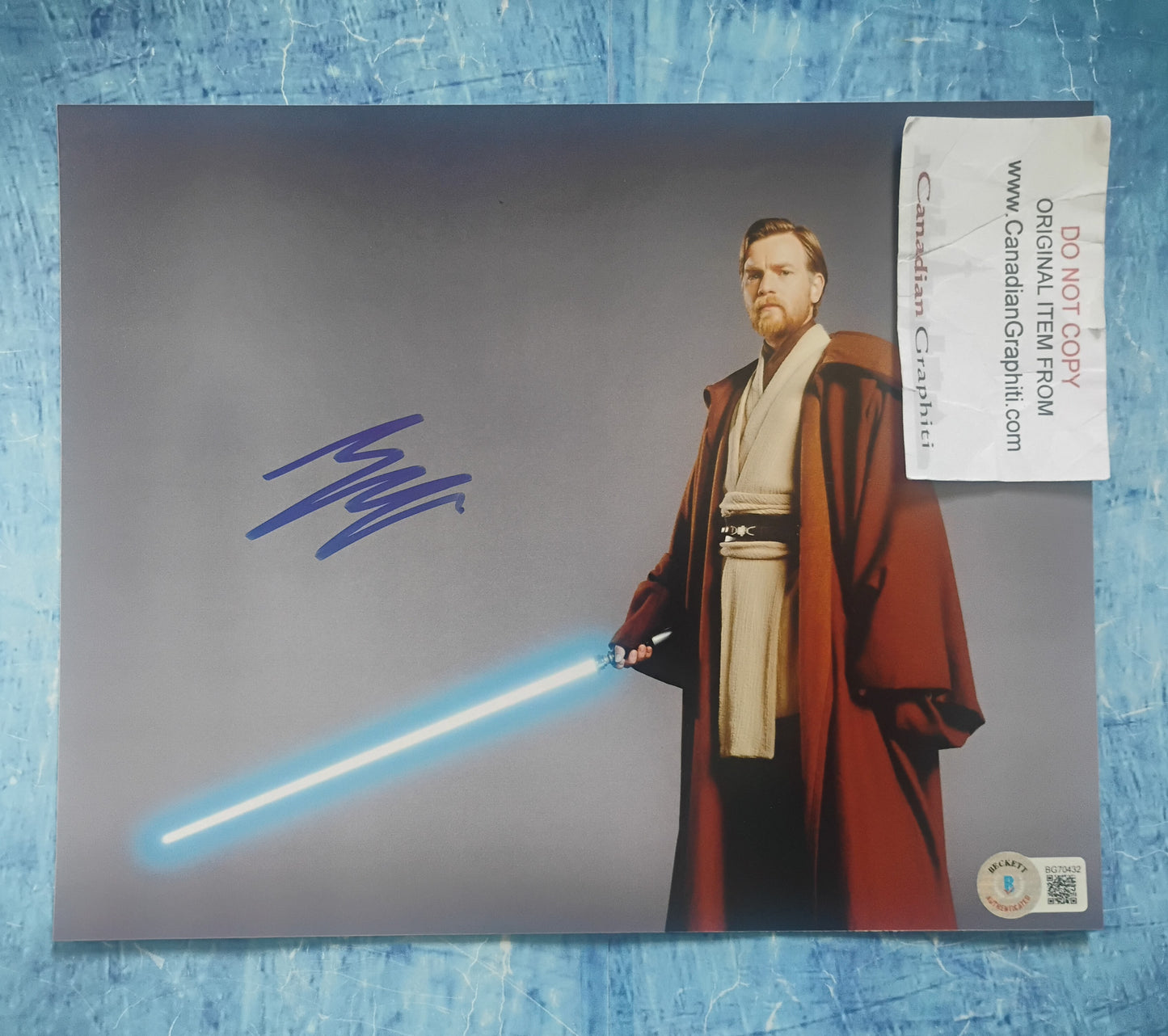 Ewan McGregor Hand Signed Autograph 8x10 Photo BAS COA Star Wars