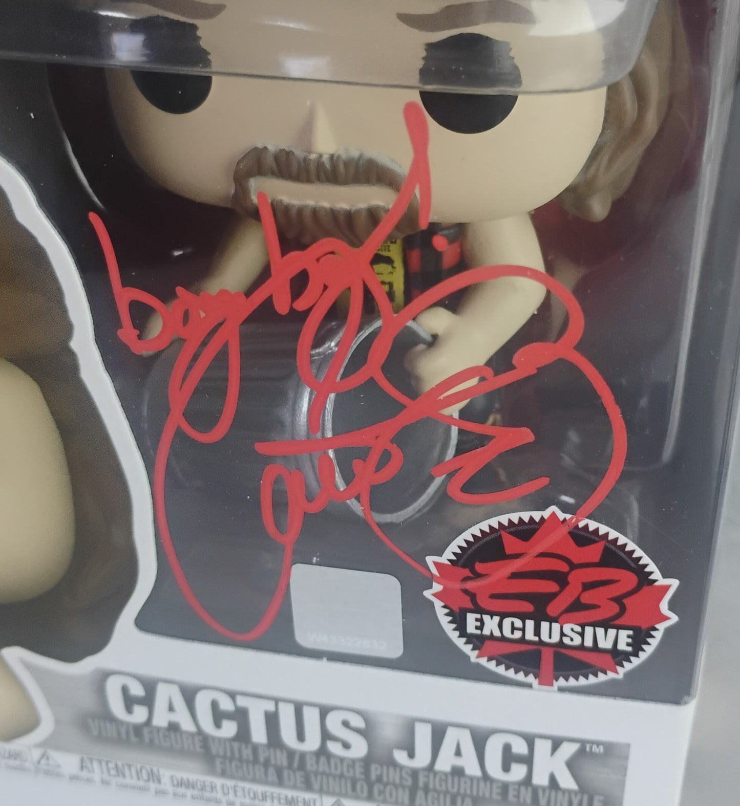 Mick Foley Hand Signed Autograph Cactus Jack Funko Pop JSA COA