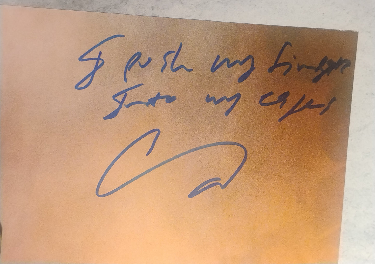 Corey Taylor Hand Signed Autograph With Lyrics 11x14 Photo BAS COA Skipknot