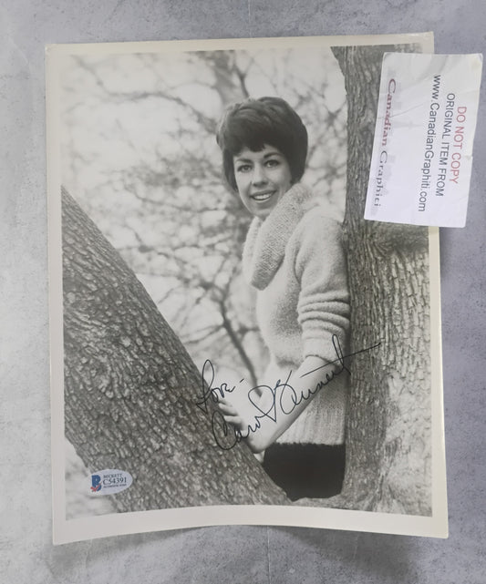 Carol Burnett Hand Signed Autograph 8x10 Photo BAS COA