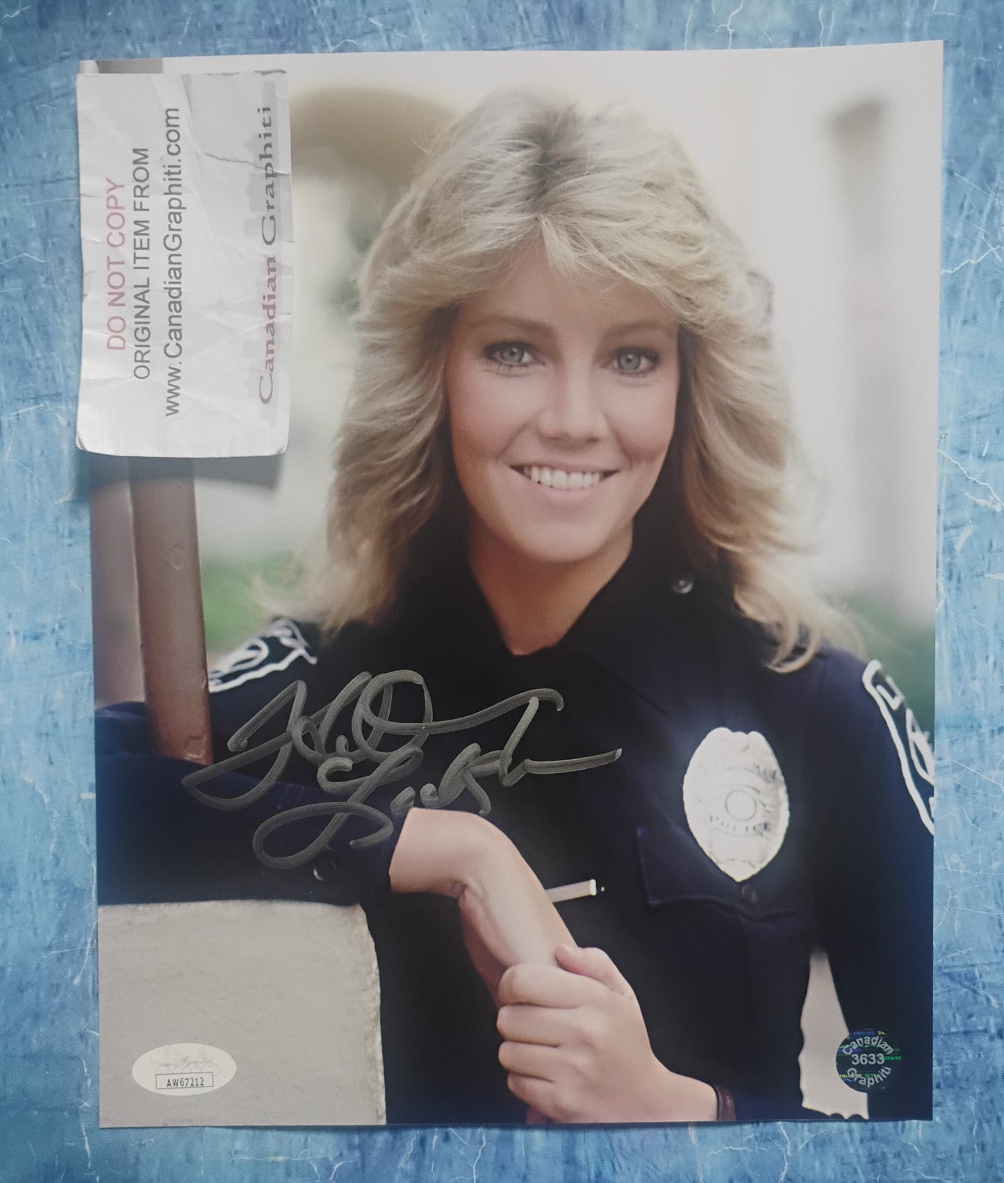 Heather Locklear Hand Signed Autograph 8x10 Photo JSA COA T.J. Hooker