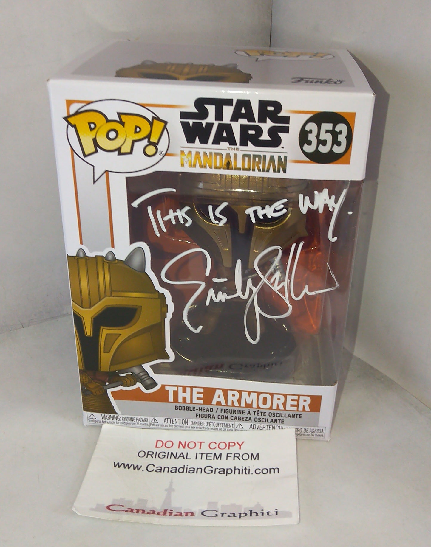 Emily Swallow Hand Signed Autograph Star Wars Funko Pop COA + JSA