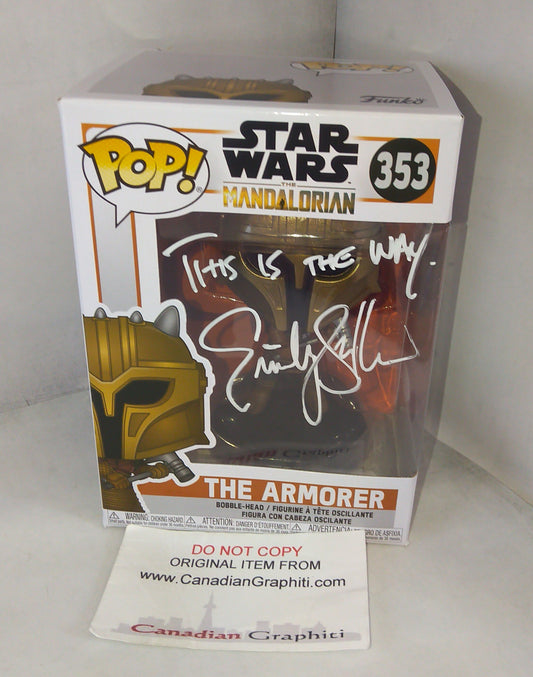 Emily Swallow Hand Signed Autograph Star Wars Funko Pop COA + JSA