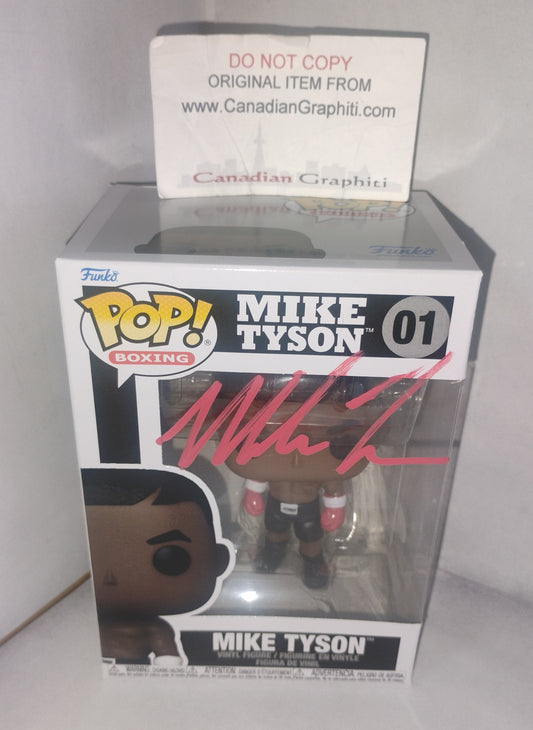 Mike Tyson Hand Signed Autograph Funko Pop JSA COA