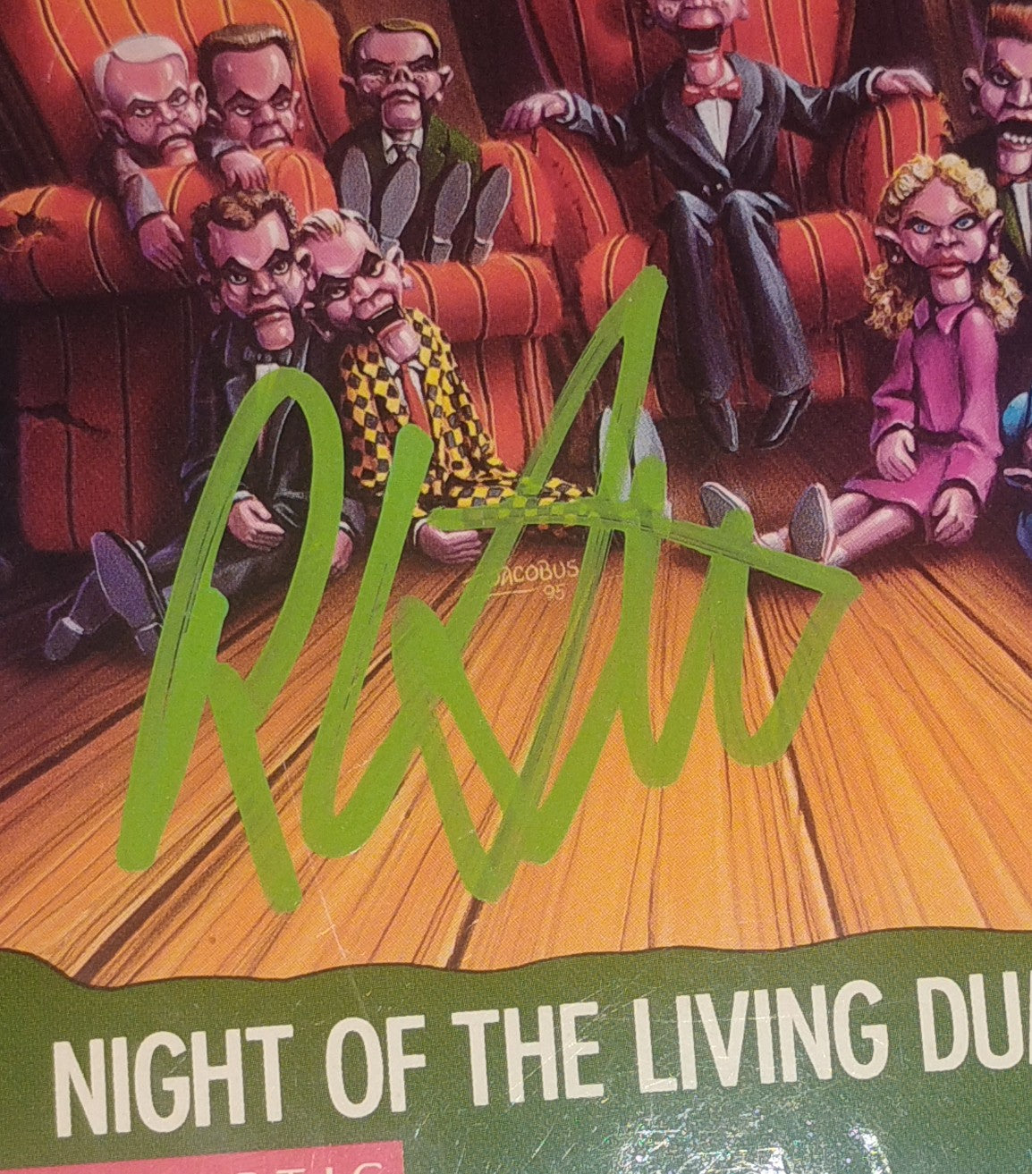 R.L. Stine Hand Signed Autograph Goosebumps Book COA